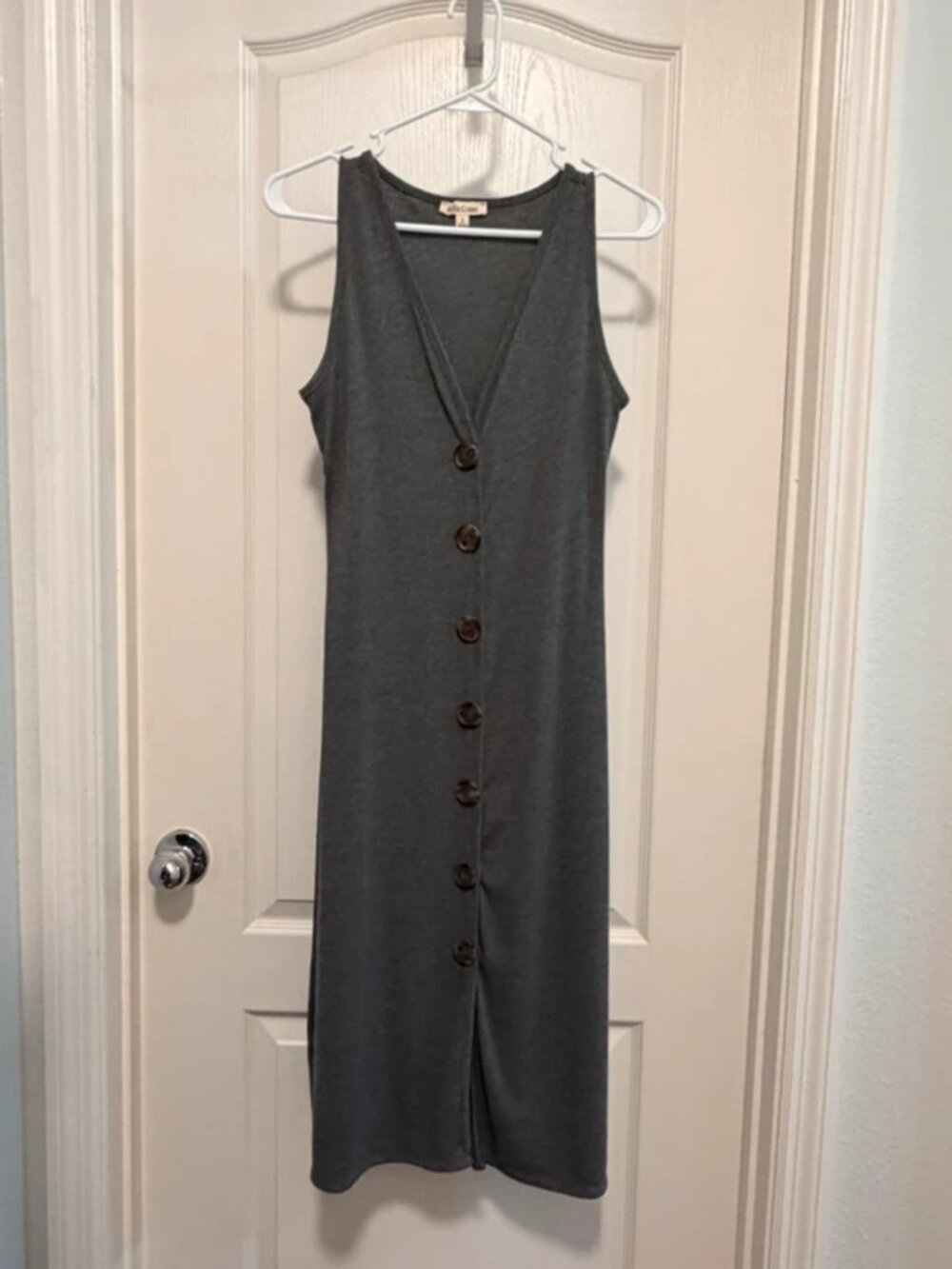Small Button-Down Grey Dress